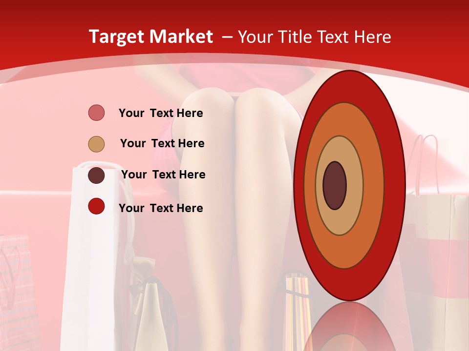 Bag Buying Square PowerPoint Template