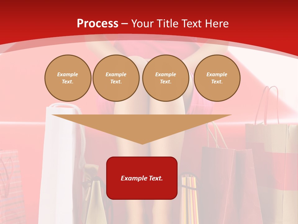 Bag Buying Square PowerPoint Template