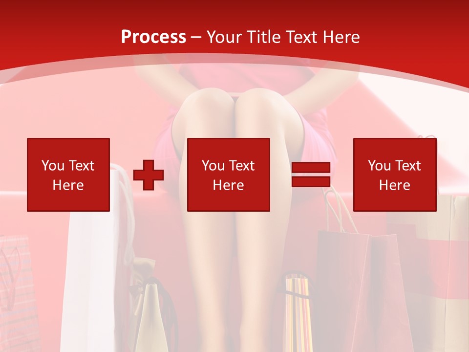 Bag Buying Square PowerPoint Template
