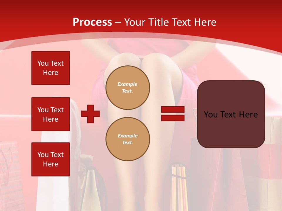 Bag Buying Square PowerPoint Template