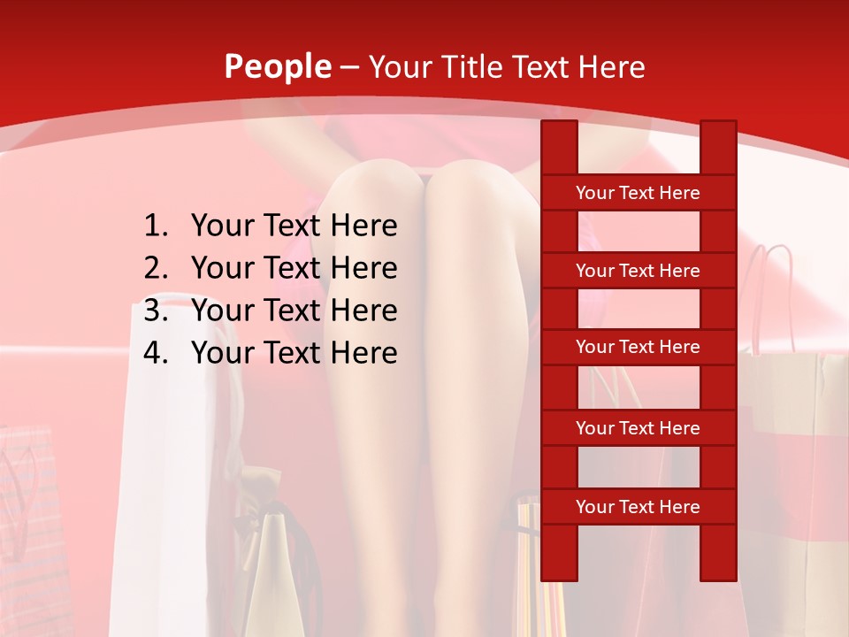 Bag Buying Square PowerPoint Template