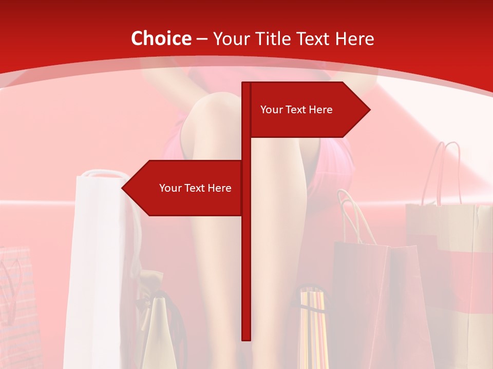 Bag Buying Square PowerPoint Template