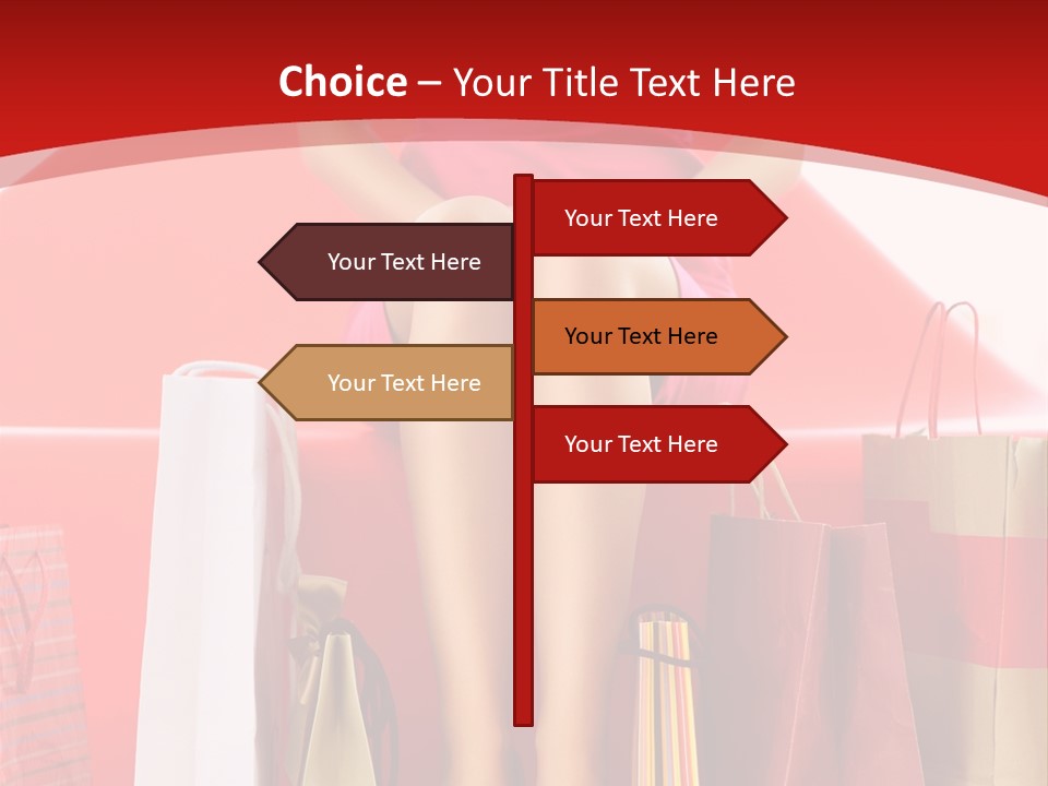 Bag Buying Square PowerPoint Template