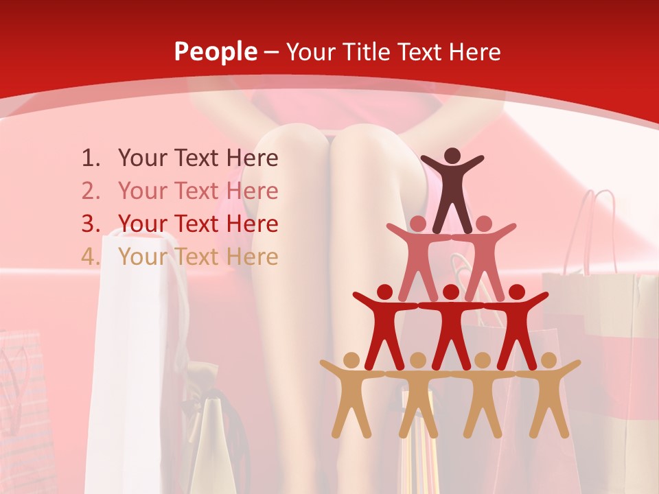 Bag Buying Square PowerPoint Template