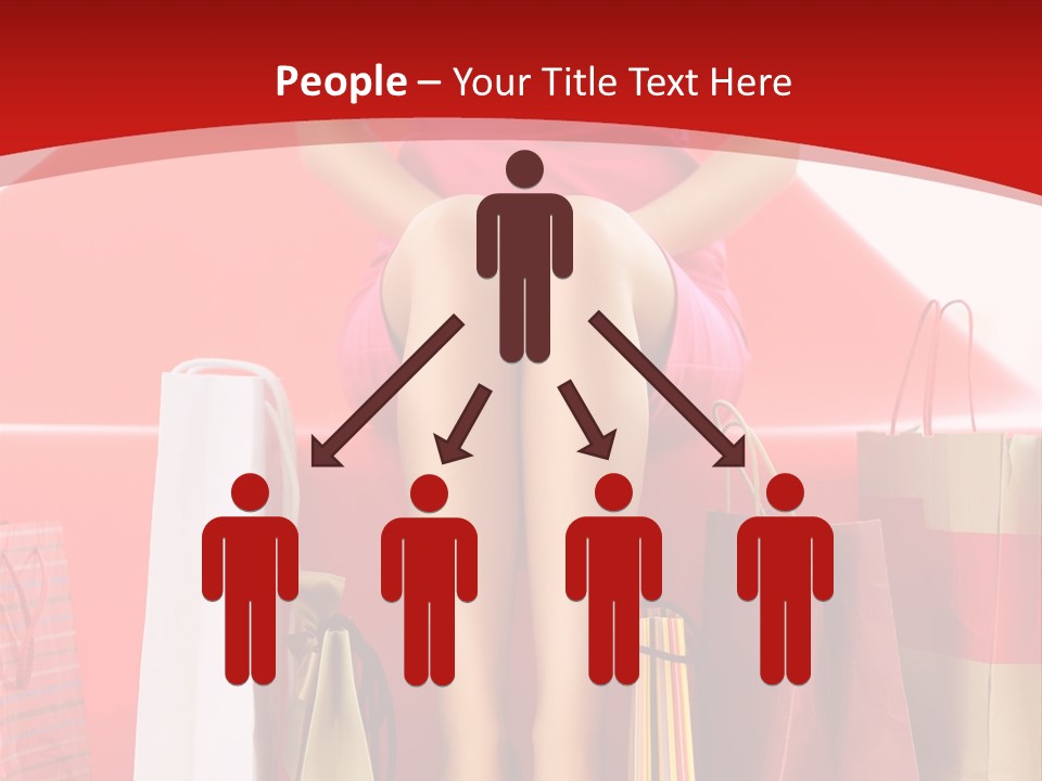 Bag Buying Square PowerPoint Template