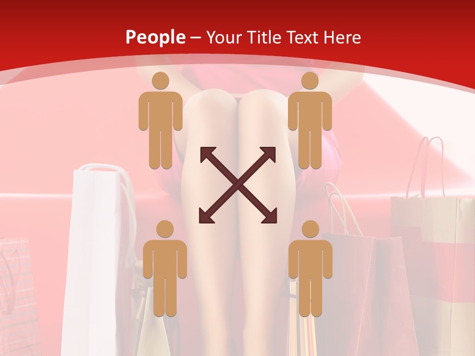 Bag Buying Square PowerPoint Template