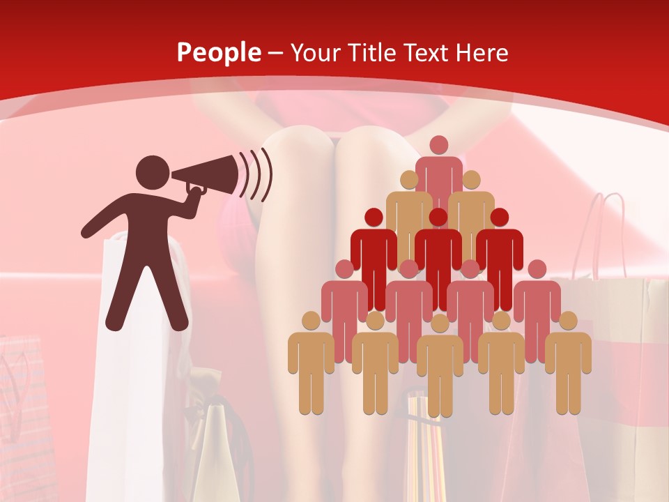 Bag Buying Square PowerPoint Template