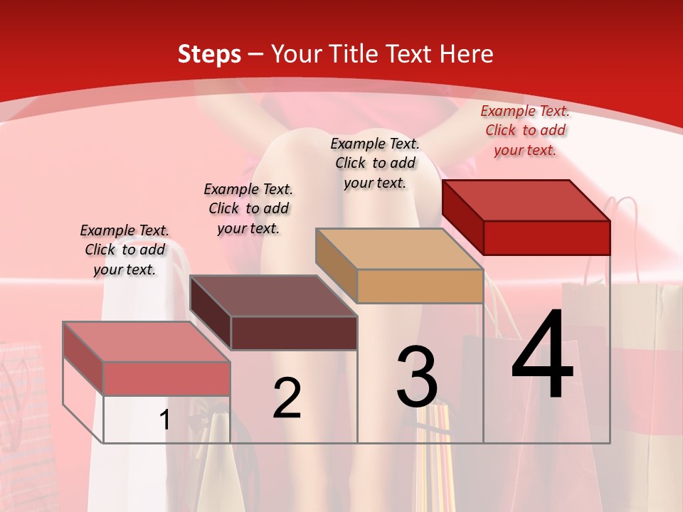 Bag Buying Square PowerPoint Template