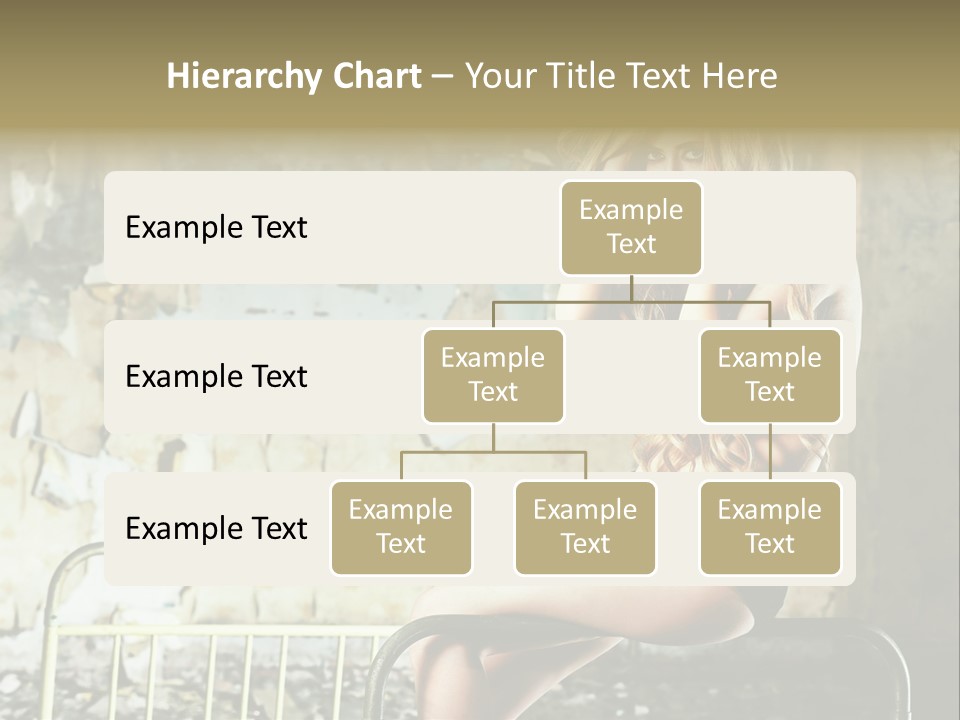Bed Attractive Hair PowerPoint Template