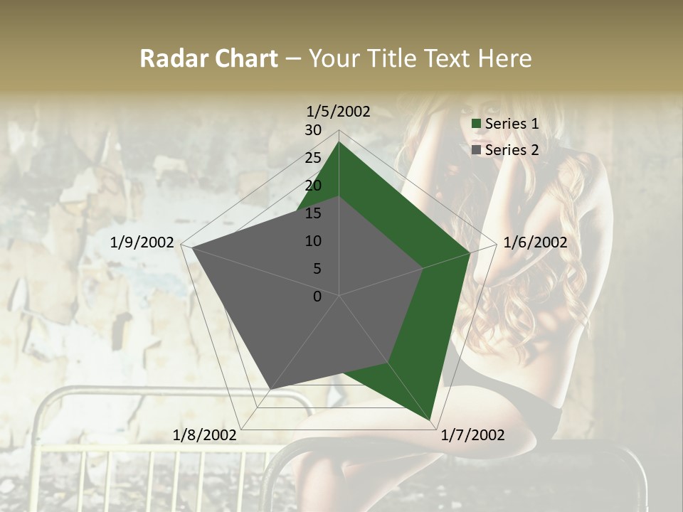 Bed Attractive Hair PowerPoint Template