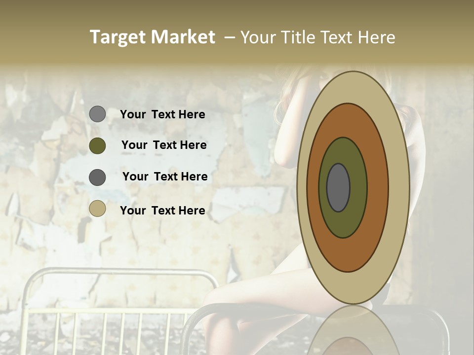 Bed Attractive Hair PowerPoint Template