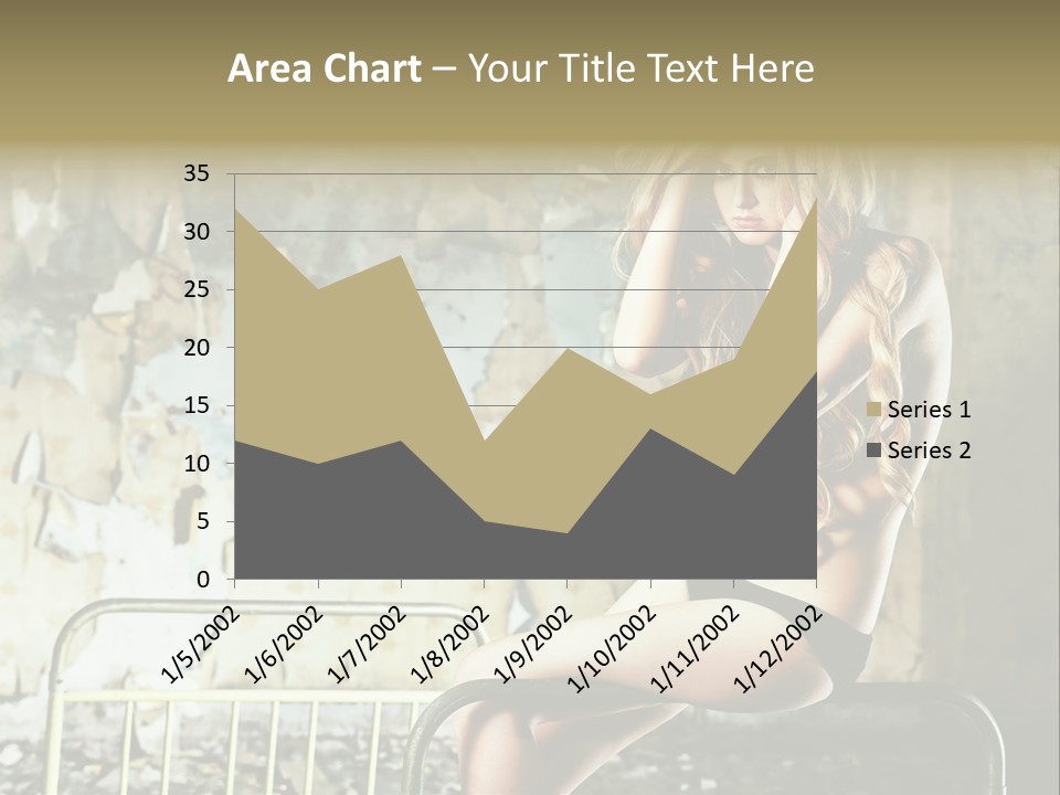 Bed Attractive Hair PowerPoint Template