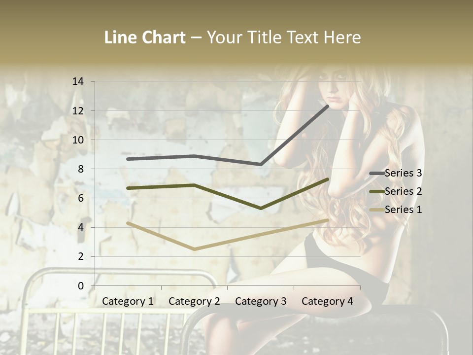 Bed Attractive Hair PowerPoint Template