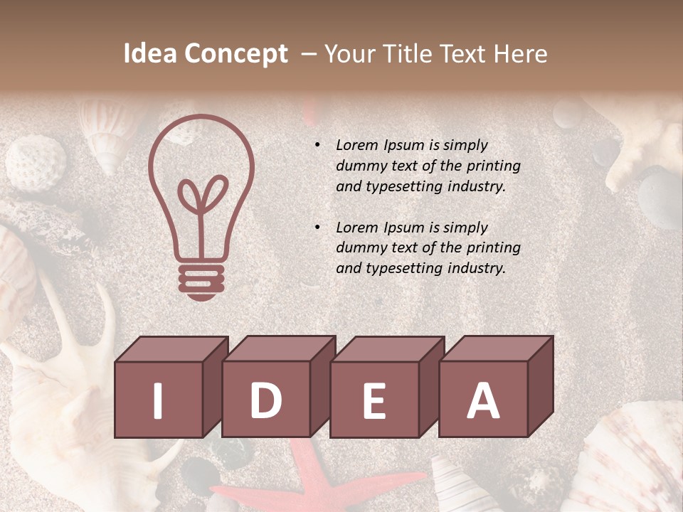 Peace Background Closeup PowerPoint Template