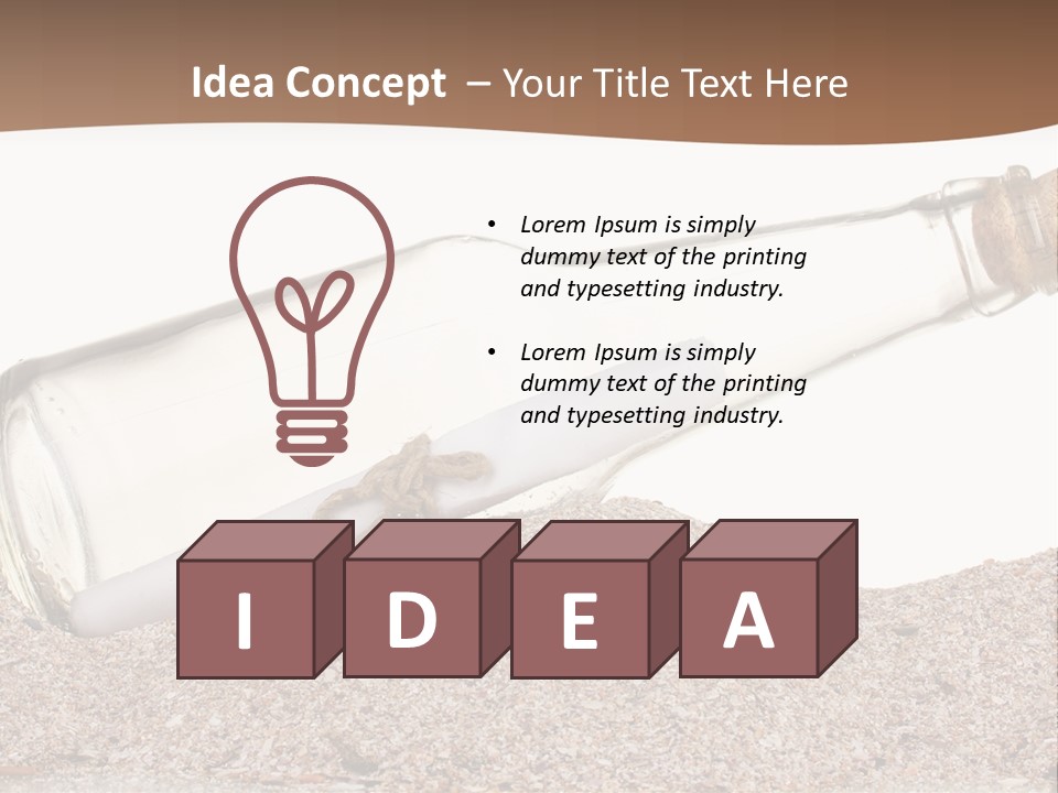 Antique Idea Object PowerPoint Template