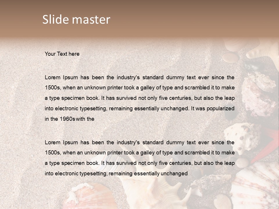 Sun Marine Summer PowerPoint Template