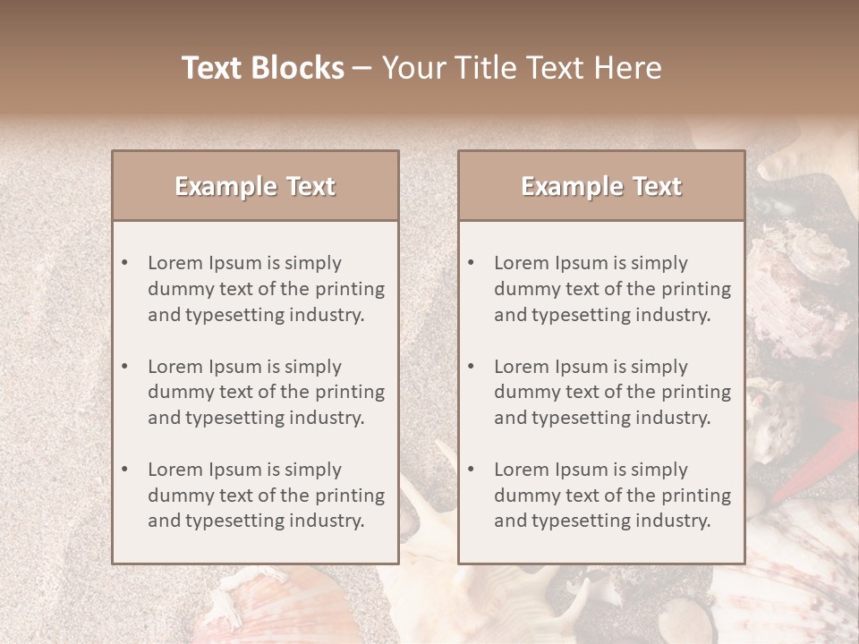 Sun Marine Summer PowerPoint Template