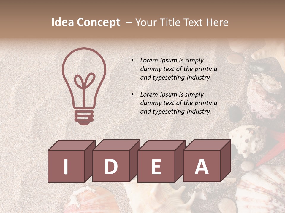 Sun Marine Summer PowerPoint Template