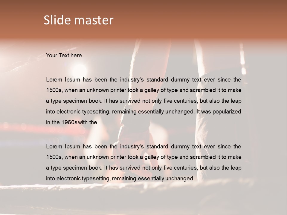 Event Martial Arm PowerPoint Template
