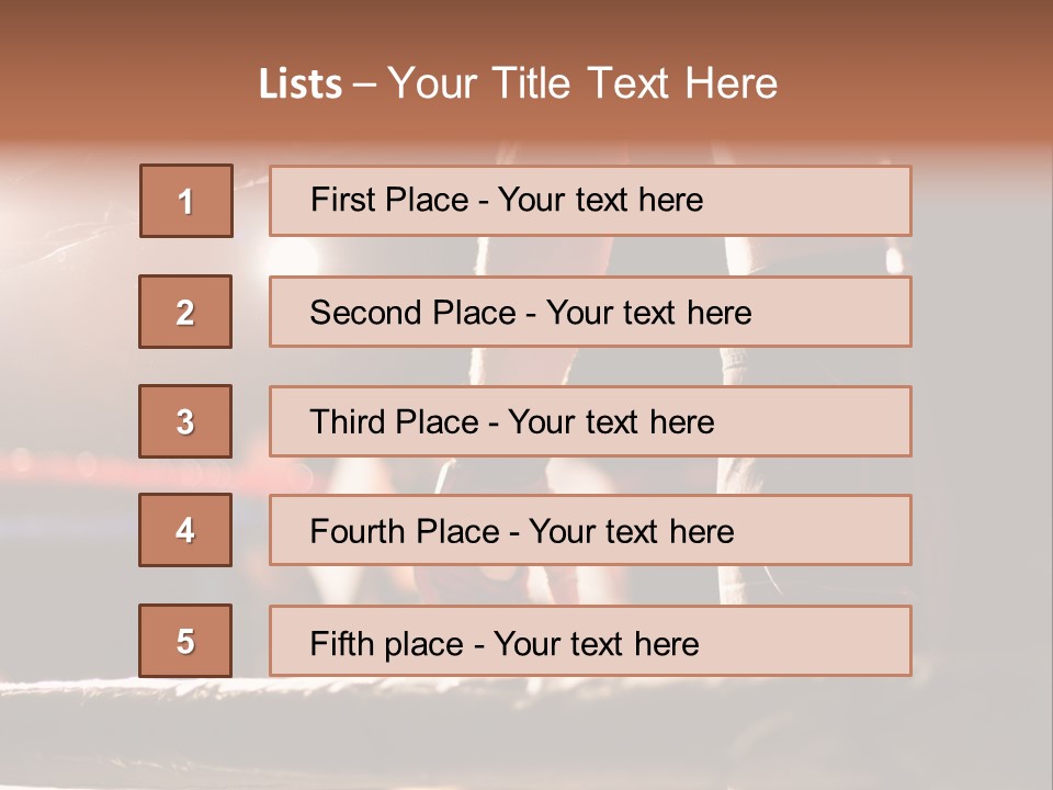 Event Martial Arm PowerPoint Template