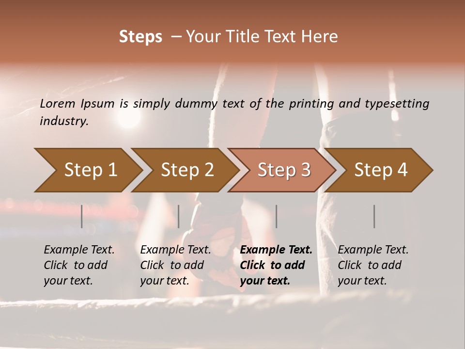 Event Martial Arm PowerPoint Template