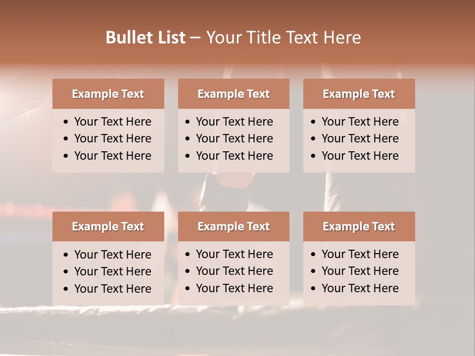 Event Martial Arm PowerPoint Template