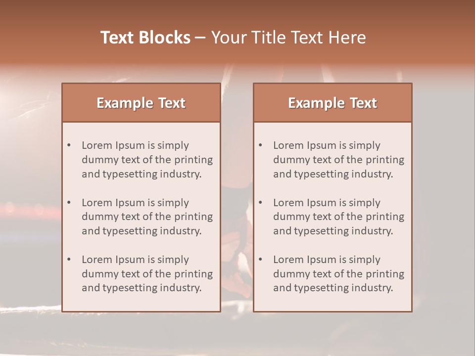Event Martial Arm PowerPoint Template