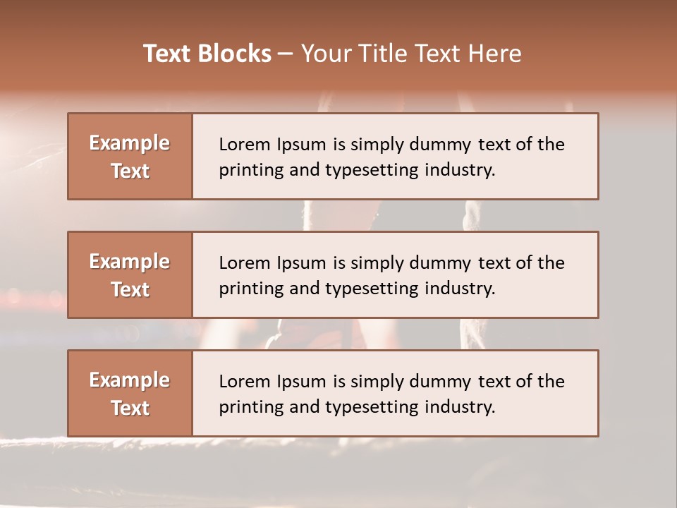 Event Martial Arm PowerPoint Template