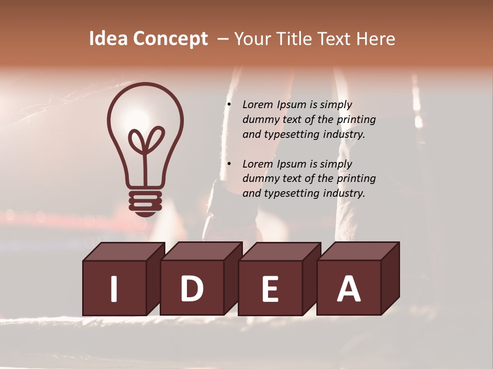 Event Martial Arm PowerPoint Template