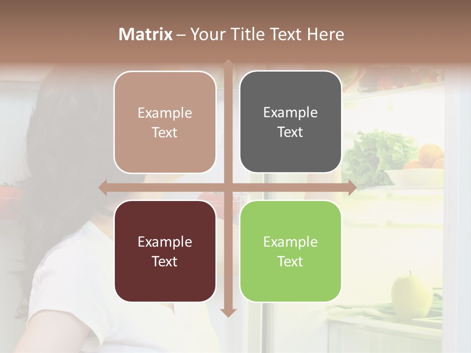 Pretty Dieting Girl PowerPoint Template