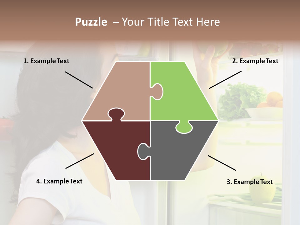 Pretty Dieting Girl PowerPoint Template