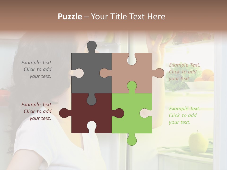 Pretty Dieting Girl PowerPoint Template