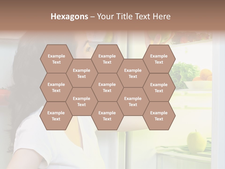 Pretty Dieting Girl PowerPoint Template