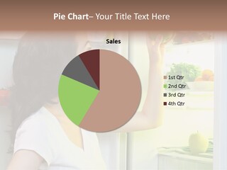 Pretty Dieting Girl PowerPoint Template