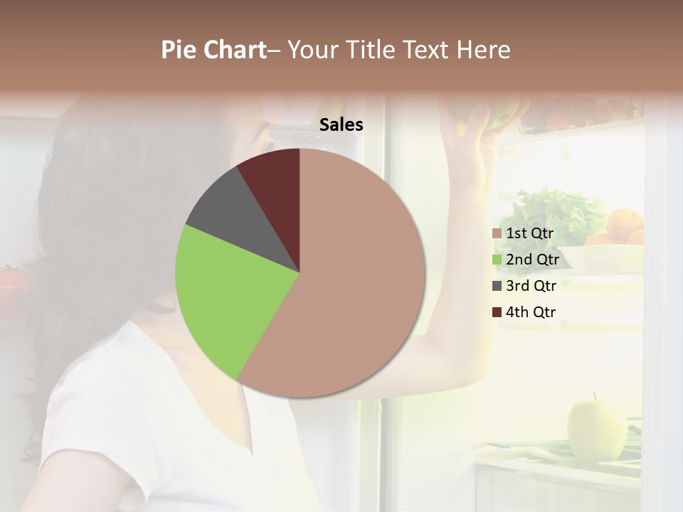 Pretty Dieting Girl PowerPoint Template