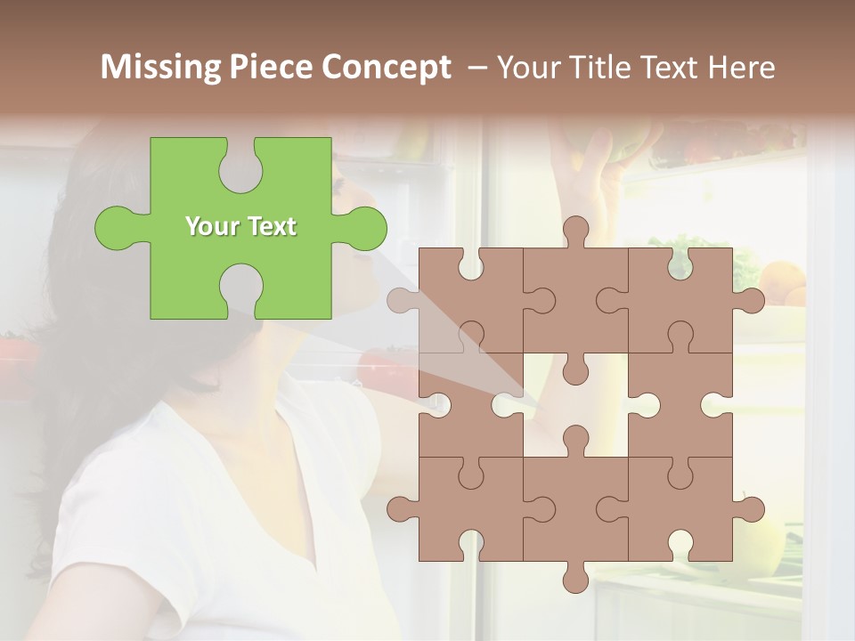 Pretty Dieting Girl PowerPoint Template