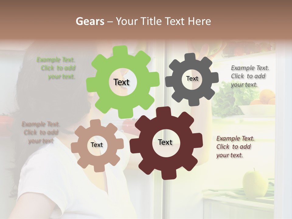 Pretty Dieting Girl PowerPoint Template