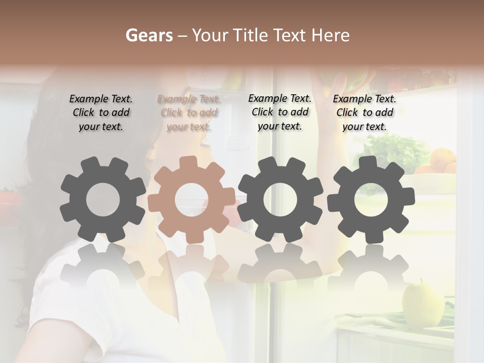 Pretty Dieting Girl PowerPoint Template