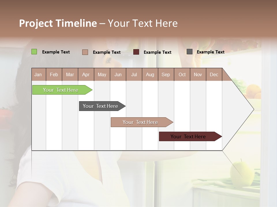 Pretty Dieting Girl PowerPoint Template