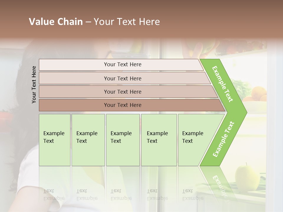 Pretty Dieting Girl PowerPoint Template