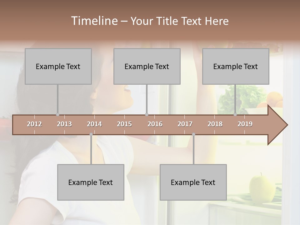 Pretty Dieting Girl PowerPoint Template