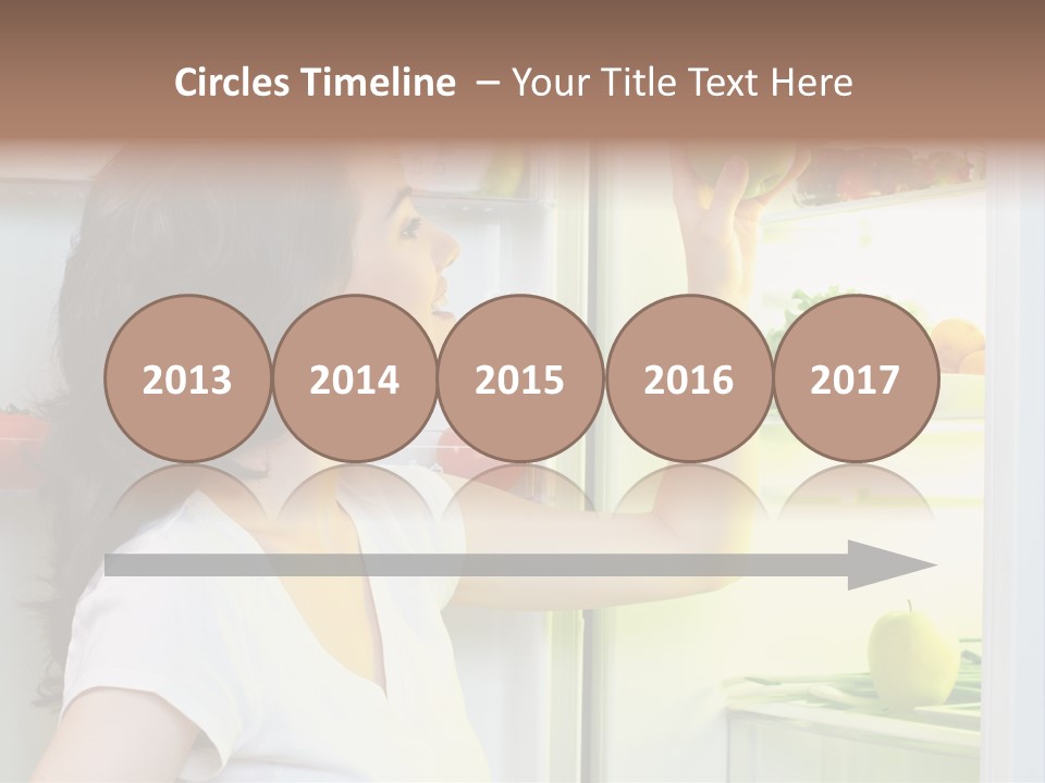 Pretty Dieting Girl PowerPoint Template