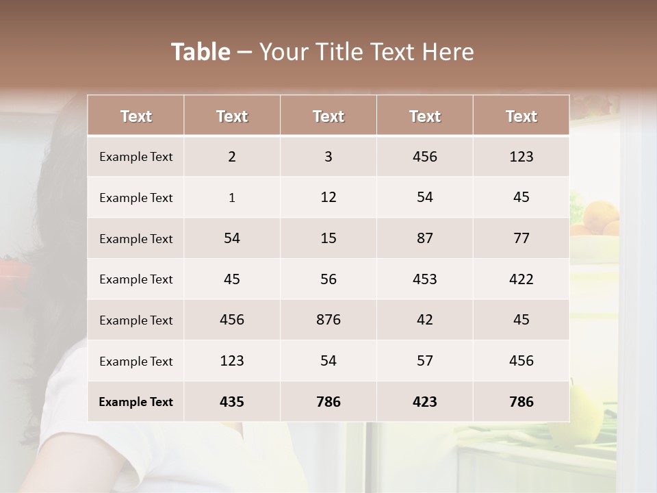 Pretty Dieting Girl PowerPoint Template