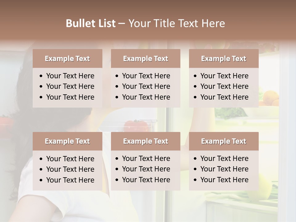 Pretty Dieting Girl PowerPoint Template