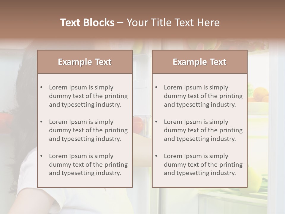 Pretty Dieting Girl PowerPoint Template