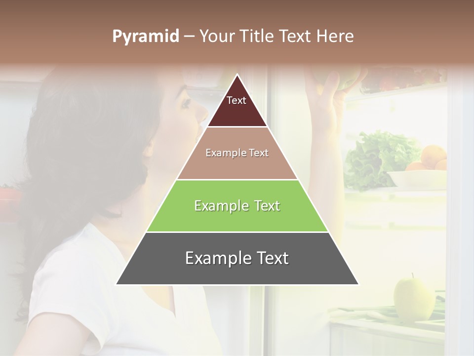 Pretty Dieting Girl PowerPoint Template