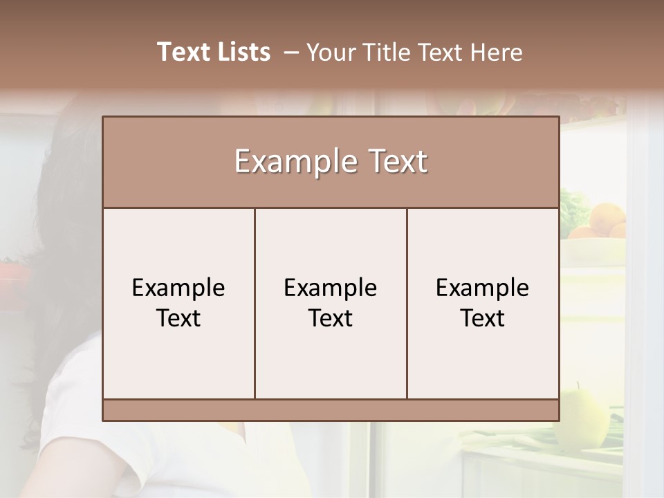 Pretty Dieting Girl PowerPoint Template