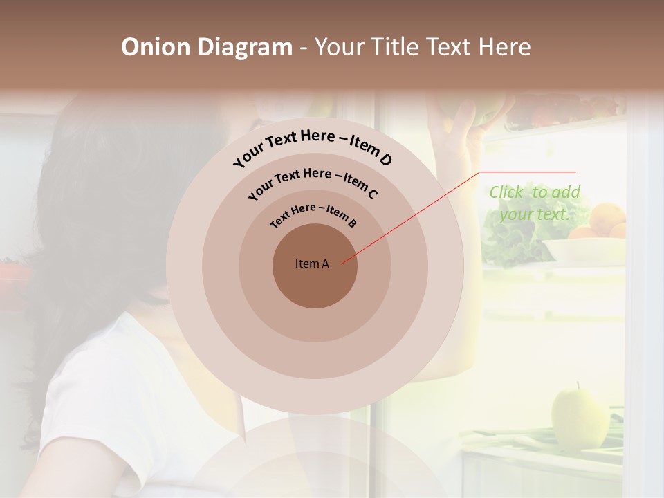 Pretty Dieting Girl PowerPoint Template