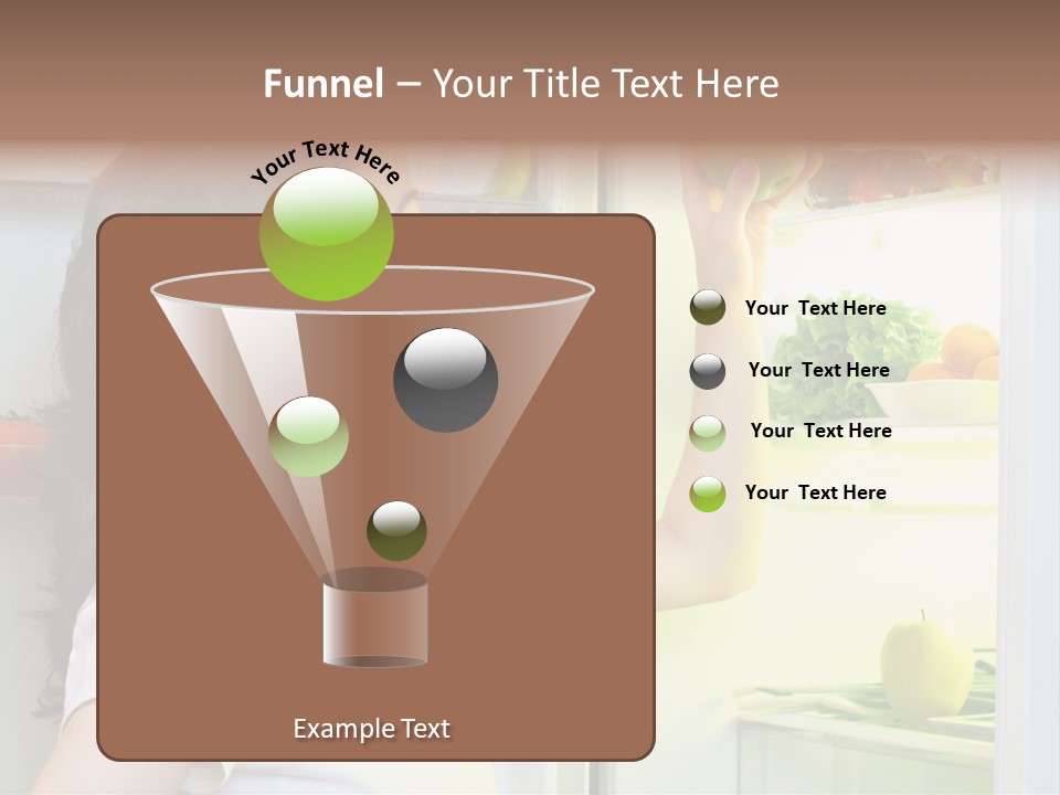 Pretty Dieting Girl PowerPoint Template