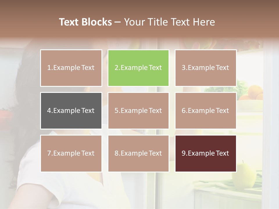 Pretty Dieting Girl PowerPoint Template